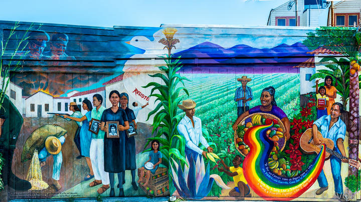 mural in San Francisco that says 